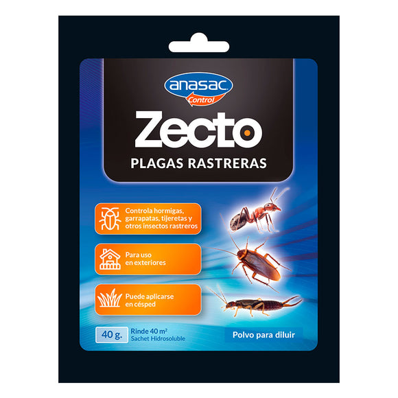 Insecticida PLAGAS RASTRERAS 2.5 WP 40Gr