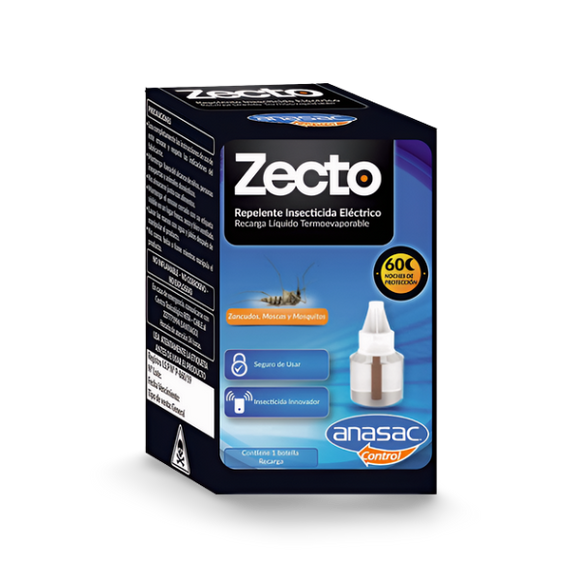 Insecticida ZECTO 1 Un. Recarga Líquido