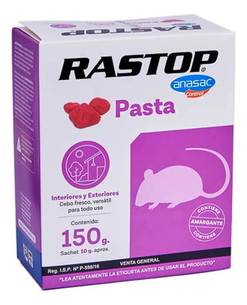 Raticida RASTOP PASTA 150gr
