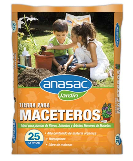 TIERRA PARA MACETERO 25Lt.